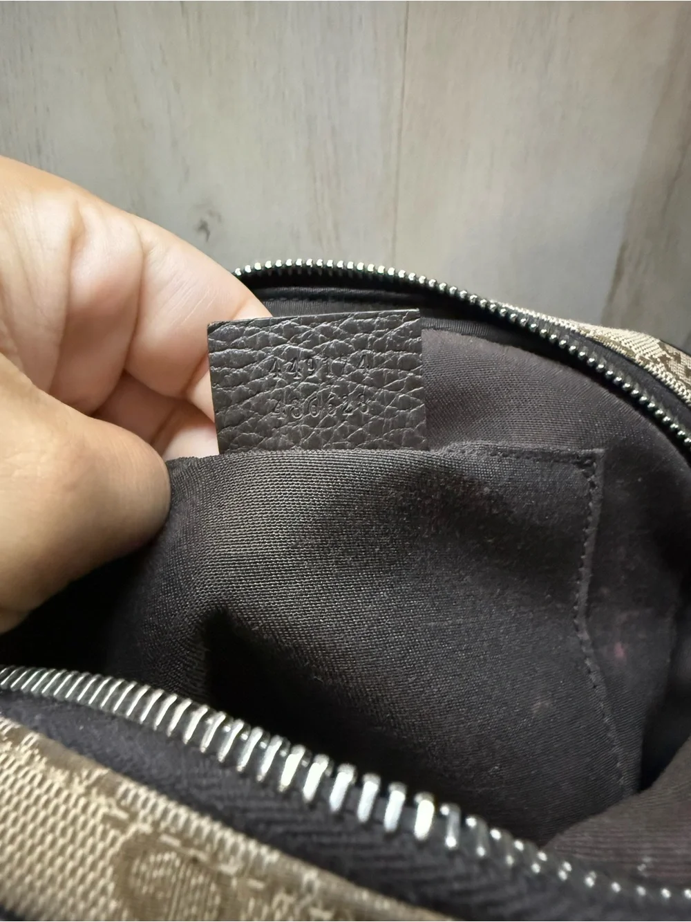 Gucci Beige GG Canvas Belt Bag
